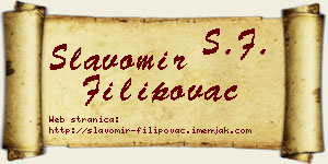 Slavomir Filipovac vizit kartica